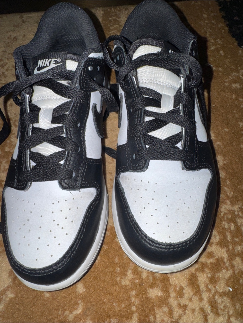 Nike Kids Black and White Dunks Sneakers
